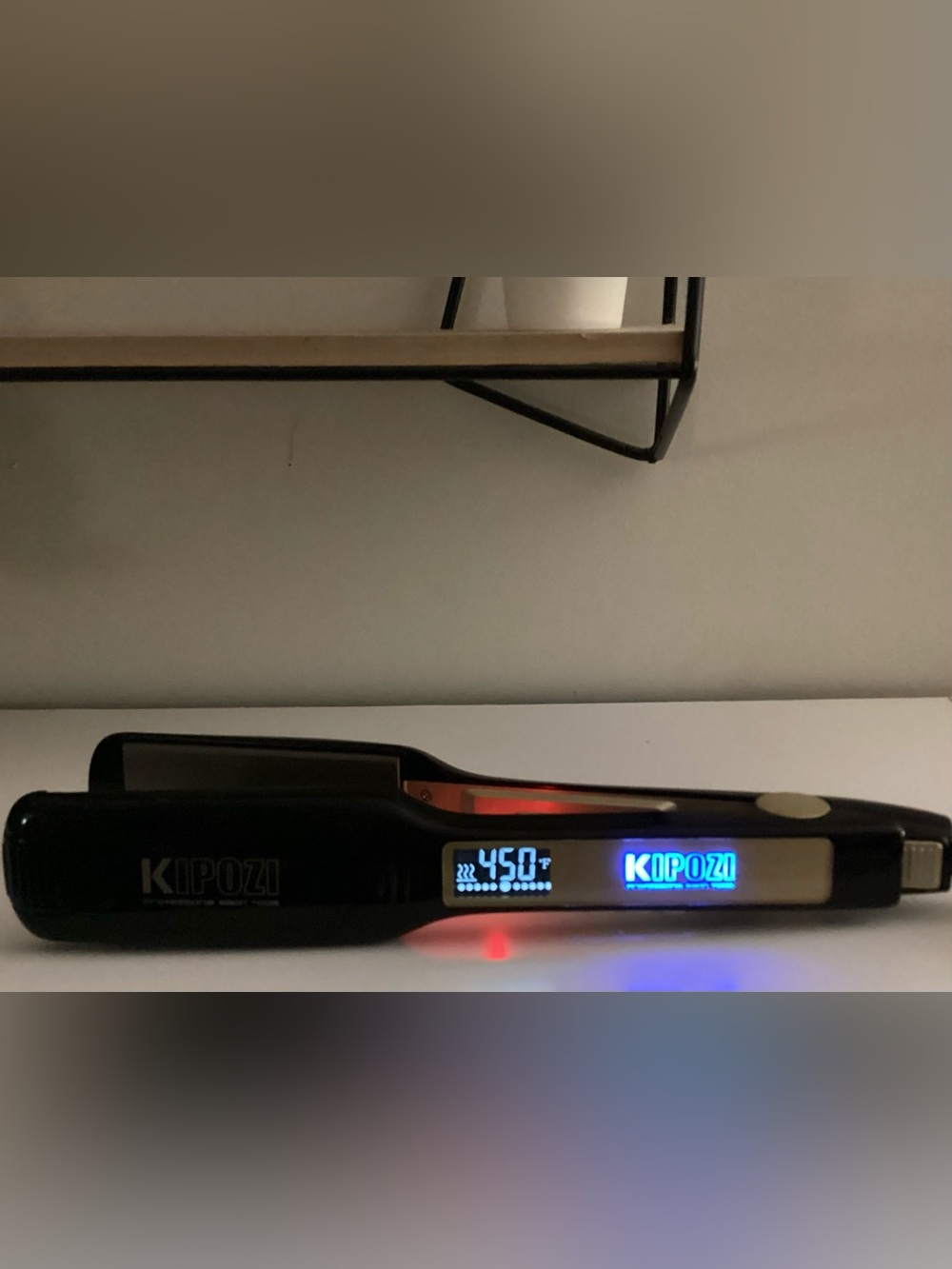 Kipozi Professional Hair Straightener Digital Flat Iron - Black